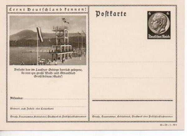 d725-Deutsches Reich Bildpostkarte P236/ 35-56-1-B9 ungebraucht/ *