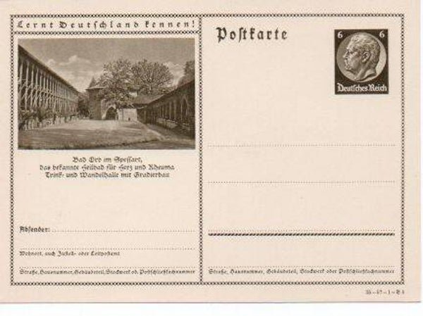 Deutsches Reich Bildpostkarte P236/ 35-57-1-B4 ungebraucht/ *