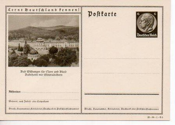 Deutsches Reich Bildpostkarte P236/ 35-59-1-B3 ungebraucht/ *