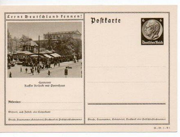 Deutsches Reich Bildpostkarte P236/ 35-59-1-B1 ungebraucht/ *