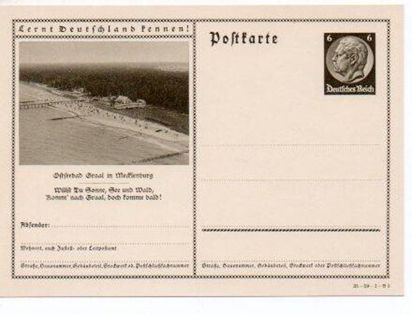 Deutsches Reich Bildpostkarte P236/ 35-59-1-B5 ungebraucht/ *
