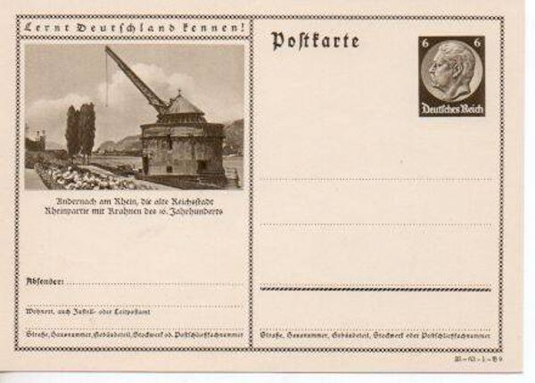 Deutsches Reich Bildpostkarte P236/ 35-63-1-B9 ungebraucht/ *