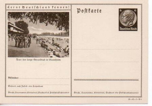 Deutsches Reich Bildpostkarte P236/ 35-65-1-B4 ungebraucht/ *