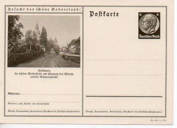Deutsches Reich Bildpostkarte P236/ 35-66-1-B9 ungebraucht/ *
