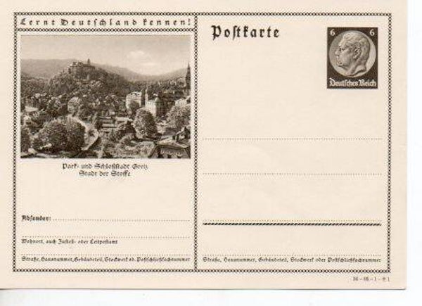 d810-Deutsches Reich Bildpostkarte P236/ 36-68-1-B1 ungebraucht/ *