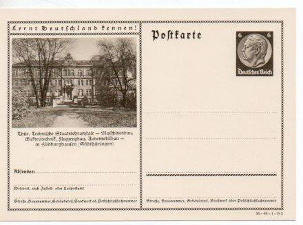 d811-Deutsches Reich Bildpostkarte P236/ 36-68-1-B2 ungebraucht/ *
