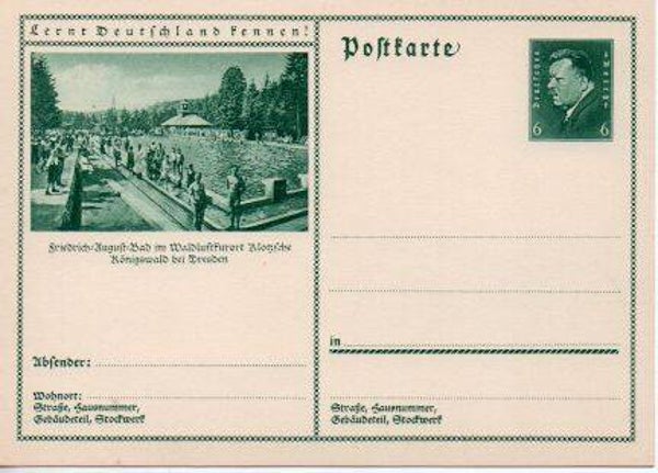 Deutsches Reich Bildpostkarte P202/ 027 ungebraucht *