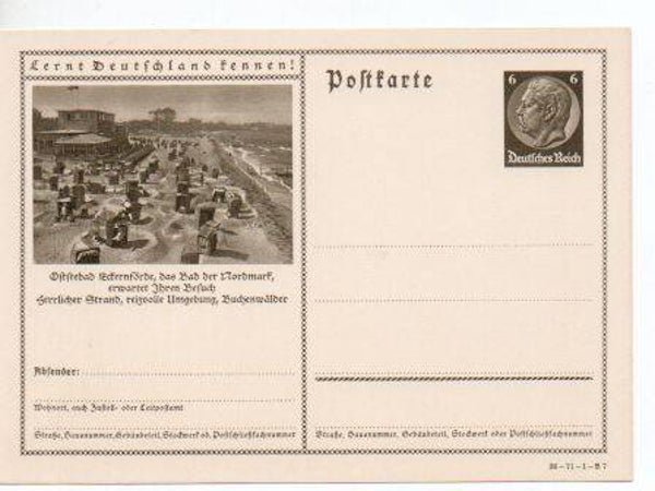 Deutsches Reich Bildpostkarte P236/ 36-71-1-B7 ungebraucht/ *