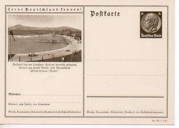 d844-Deutsches Reich Bildpostkarte P236/ 36-72-1-B1 ungebraucht/ *