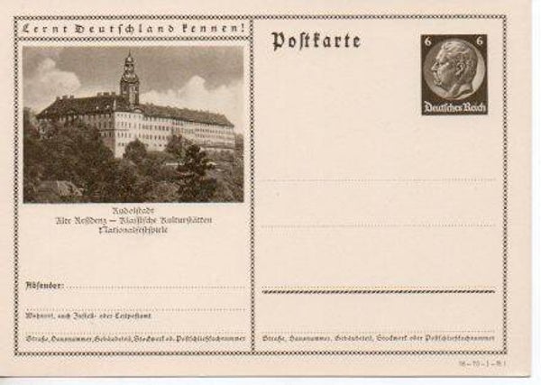 d853-Deutsches Reich Bildpostkarte P236/ 36-73-1-B1 ungebraucht/ *