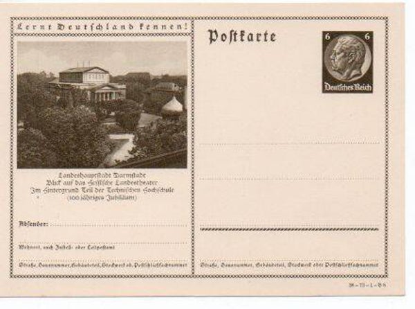 d858-Deutsches Reich Bildpostkarte P236/ 36-73-1-B8 ungebraucht/ *