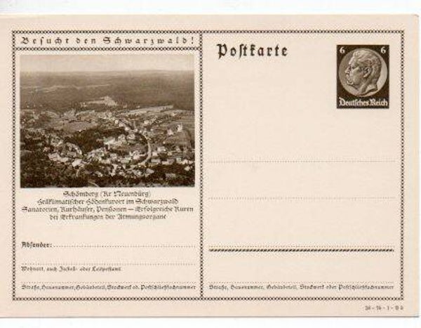 d870-Deutsches Reich Bildpostkarte P236/ 36-75-1-B3 ungebraucht/ *