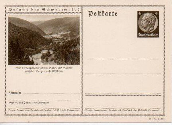 d871-Deutsches Reich Bildpostkarte P236/ 36-75-1-B4 ungebraucht/ *