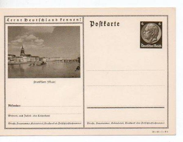 d918-Deutsches Reich Bildpostkarte P236/ 36-80-1-B4 ungebraucht/ *