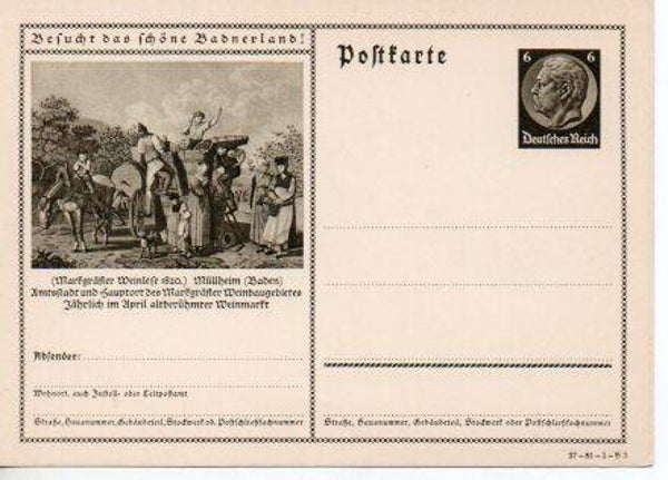 Deutsches Reich Bildpostkarte P236/ 37-81-1-B3 ungebraucht/ *