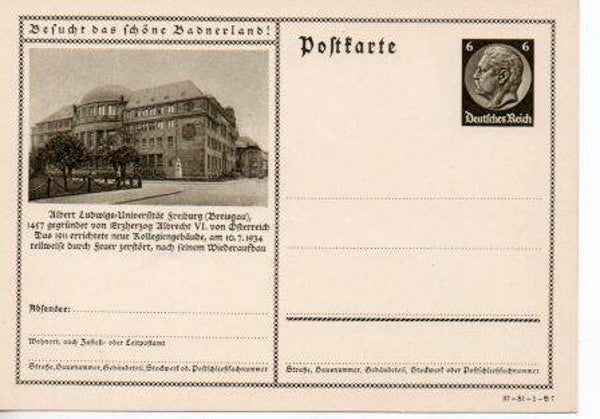 Deutsches Reich Bildpostkarte P236/ 37-81-1-B7 ungebraucht/ *