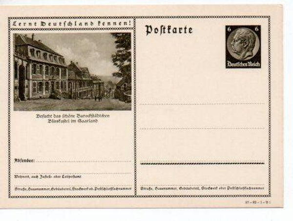 Deutsches Reich Bildpostkarte P236/ 37-82-1-B1 ungebraucht/ *