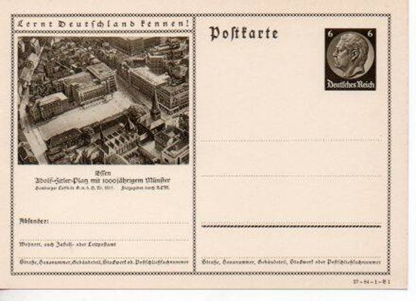 Deutsches Reich Bildpostkarte P236/ 37-84-1-B1 ungebraucht/ *