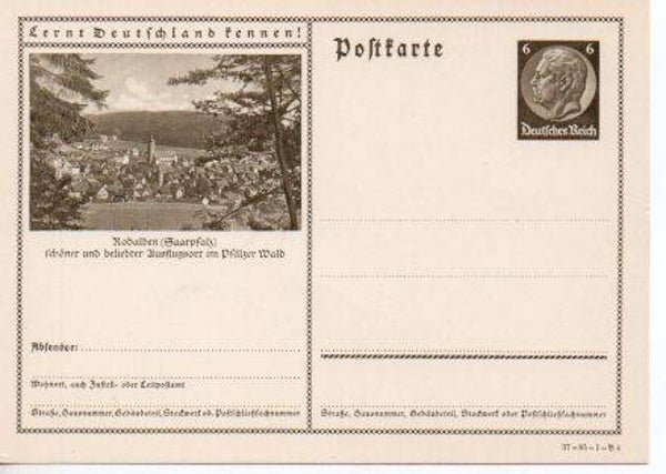 d965-Deutsches Reich Bildpostkarte P236/ 36-85-1-B4 ungebraucht/ *