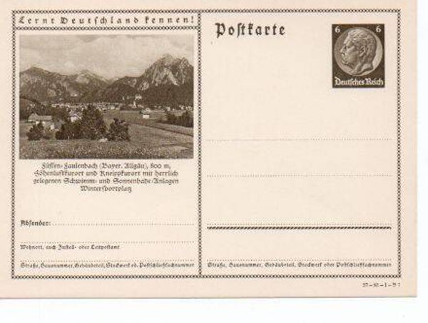 d968-Deutsches Reich Bildpostkarte P236/ 36-85-1-B7 ungebraucht/ *