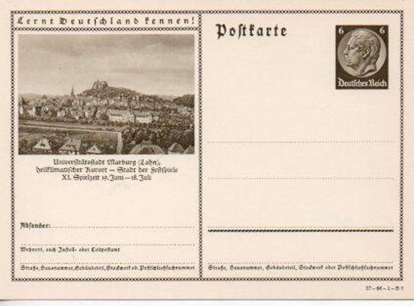 Deutsches Reich Bildpostkarte P236/ 37-86-1-B6 ungebraucht/ *