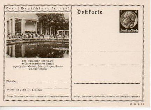 d991-Deutsches Reich Bildpostkarte P236/ 37-89-1-B3 ungebraucht/ *