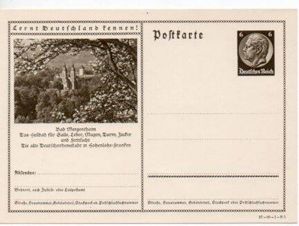d992-Deutsches Reich Bildpostkarte P236/ 37-89-1-B5 ungebraucht/ *