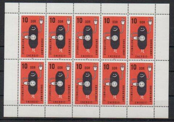 DDR Kleinbogen Nr. 2601 postfrisch/ **