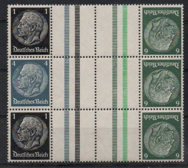 Deutsches Reich Zusammendruck K 35.2 und 36.2 */**