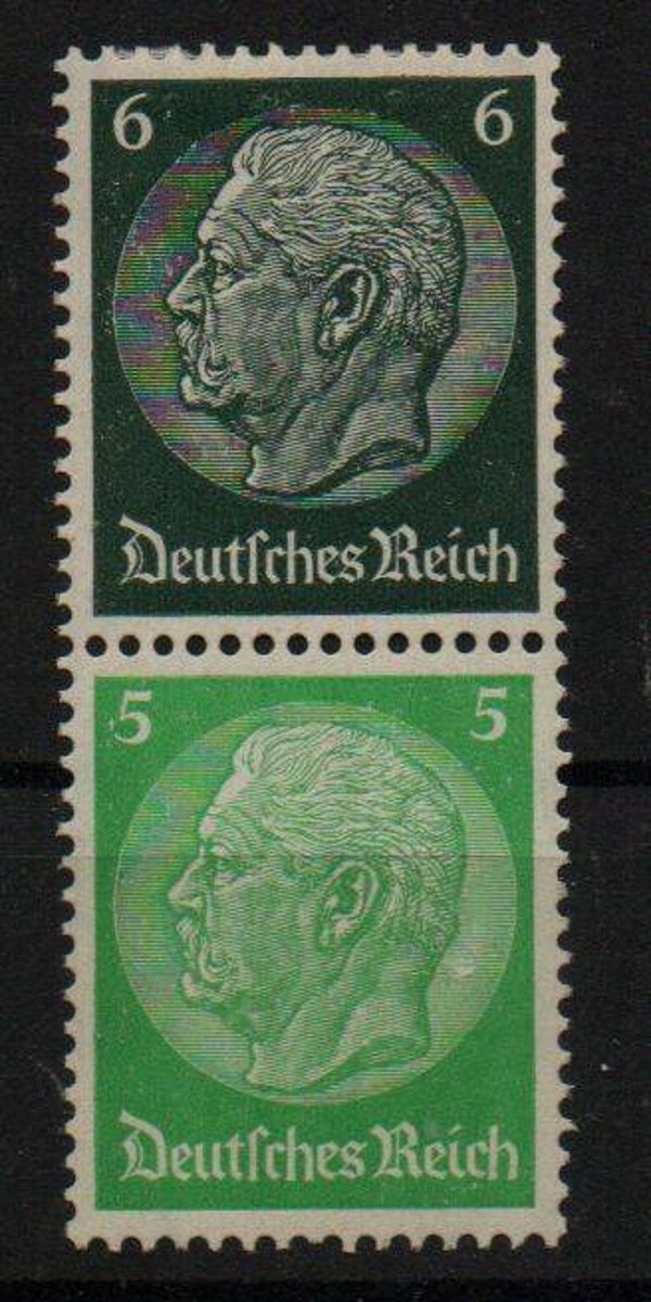 Deutsches Reich Zusammendruck S 189 ungebraucht/ *