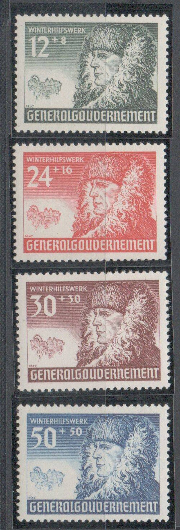 DR Generalgouvernement Nr. 59-62 postfrisch/ **