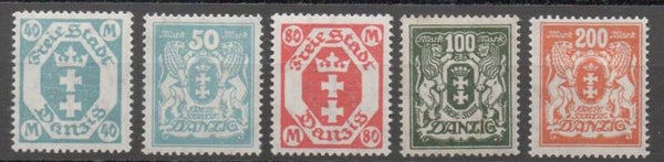 Danzig Nr. 138-142 ungebraucht/ *