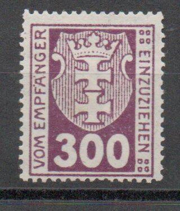 Danzig Porto Nr. 10 ungebraucht/ *