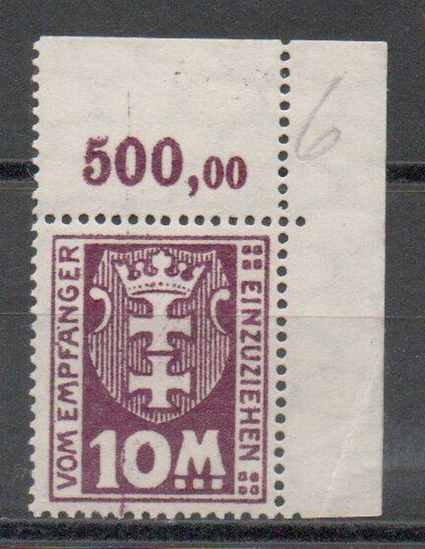 Danzig Porto Nr. 21y ungebraucht/ *