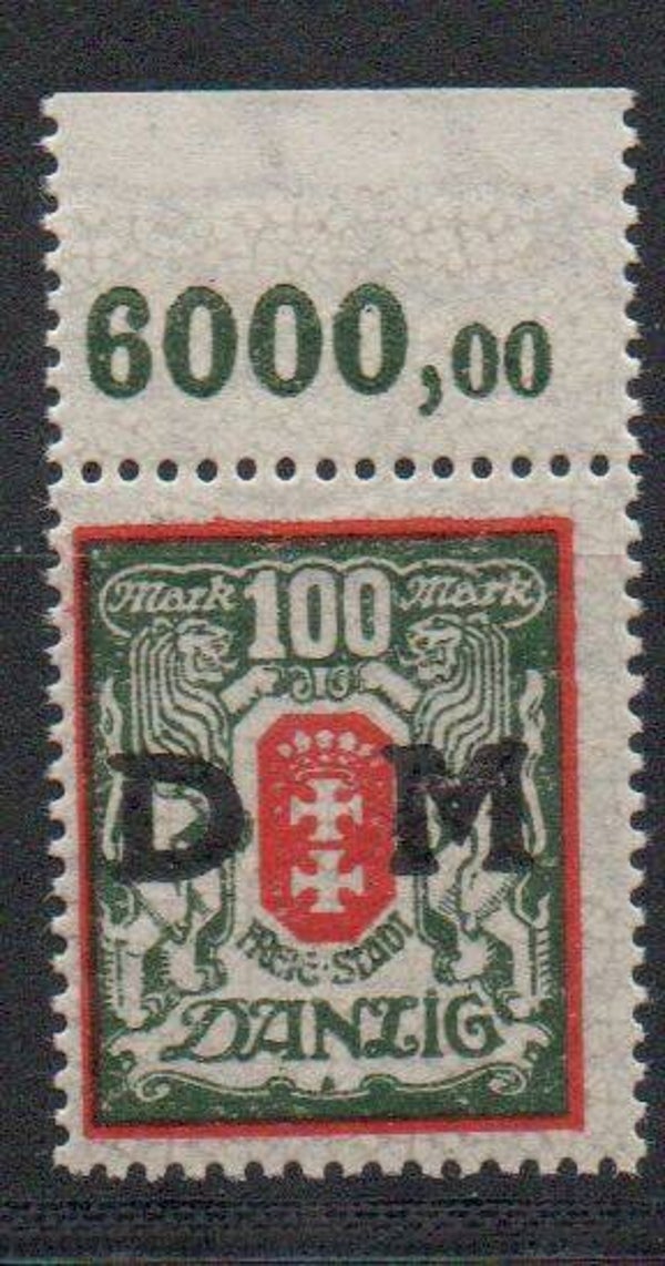 Danzig Dienst Nr. 34Y OR postfrisch/ **