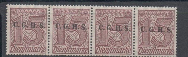 Oberschlesien Dienst Nr. 10III postfrisch/ **