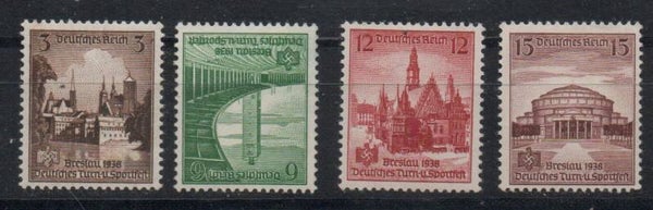 m13-Deutsches Reich Nr. 665-668 ungebraucht/ * und postfrisch/ **