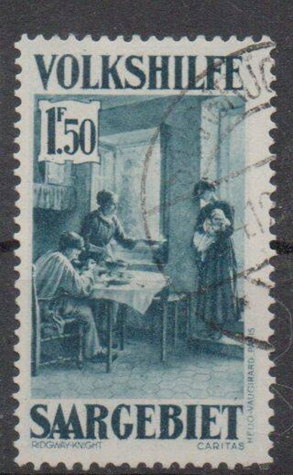 m236- Saargebiet Nr. 154 gestempelt/ o geprüft Hoffmann