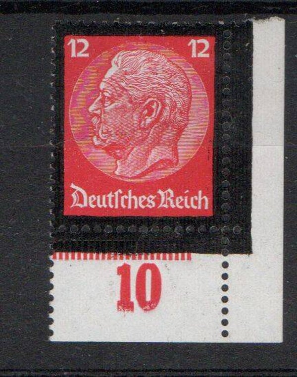 Deutsches Reich Nr. 552 u. re. Ecke ungebraucht/ *