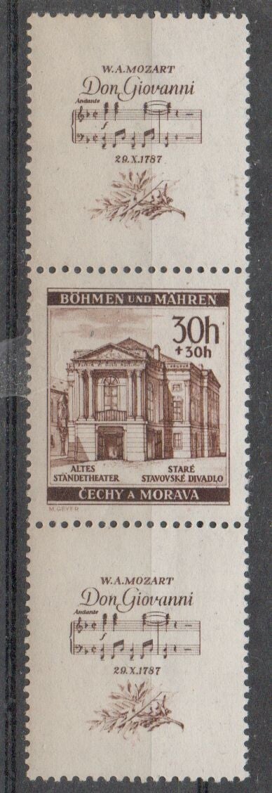 Böhmen und Mähren Zusammendruck  SZD 27 postfrisch/ **
