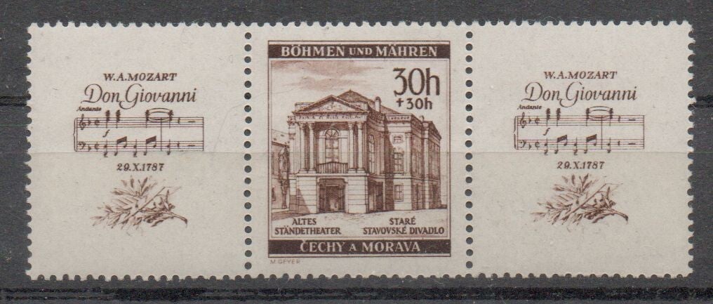 m328- Böhmen und Mähren Zusammendruck  WZD 27 postfrisch/ **