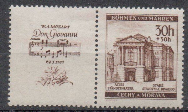 Böhmen und Mähren Zusammendruck  WZD 28 postfrisch/ **
