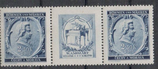 m339- Böhmen und Mähren Zusammendruck  WZD 38 postfrisch/ **