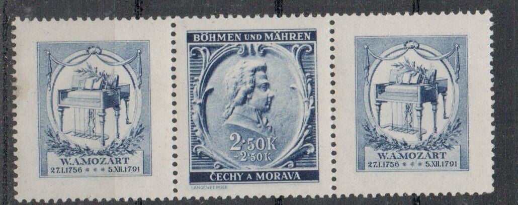 m340- Böhmen und Mähren Zusammendruck  WZD 39 postfrisch/ **