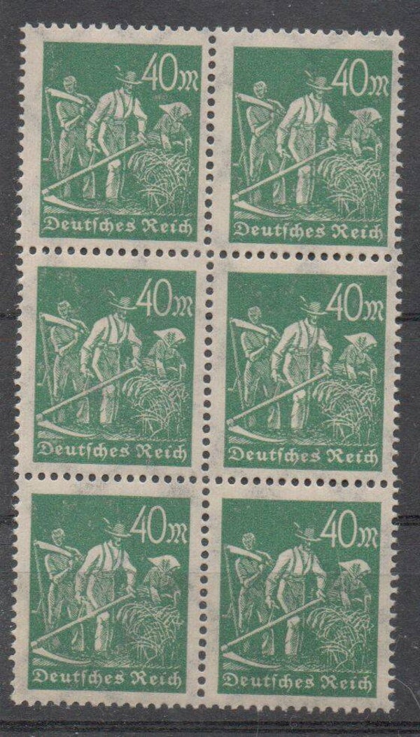 Deutsches Reich Nr. 244a  6er Block postfrisch/ **