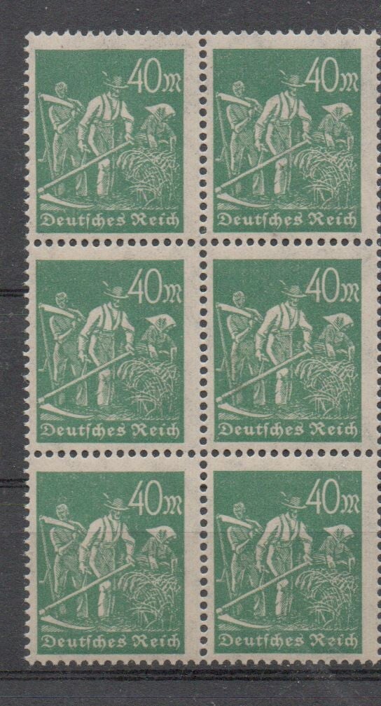 m342- Deutsches Reich Nr. 244a  6er Block postfrisch/ **