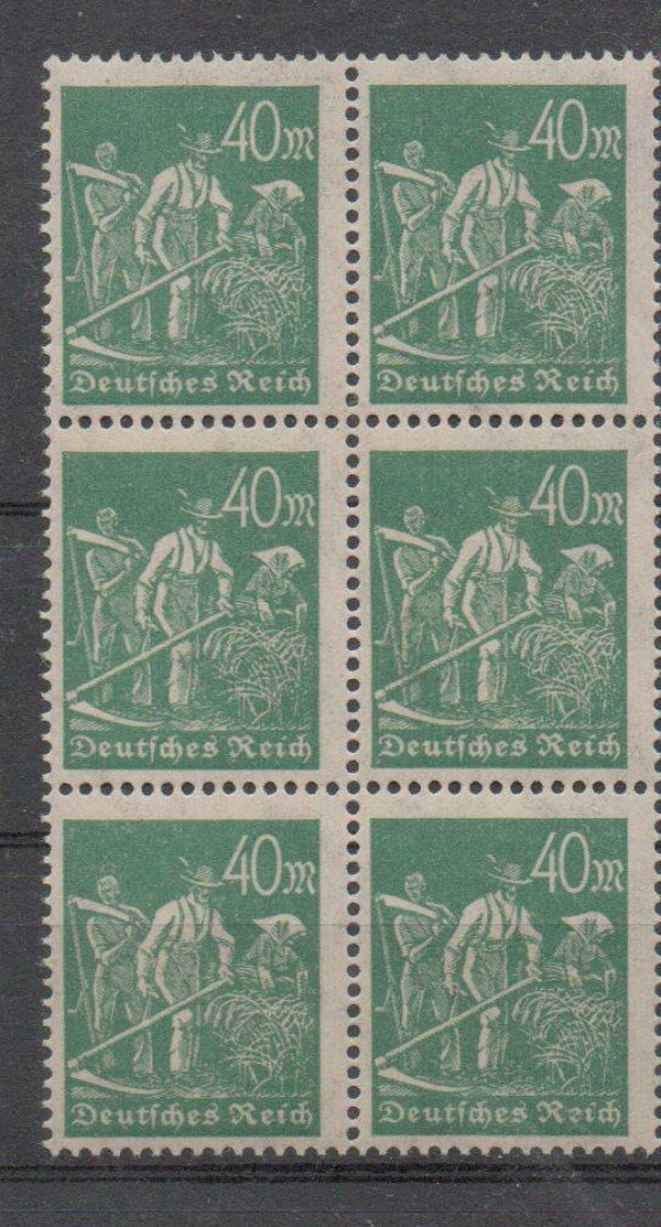 m342- Deutsches Reich Nr. 244a  6er Block postfrisch/ **