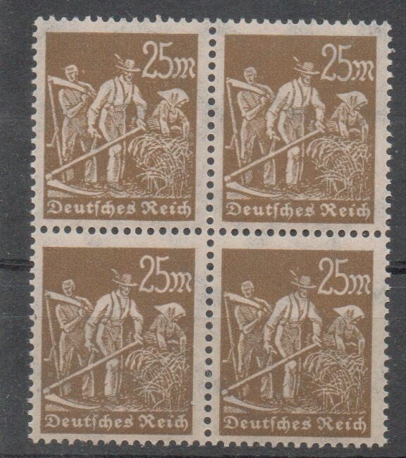 m350a- Deutsches Reich Nr. 242 4er Block postfrisch/ **