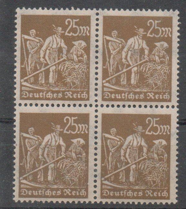 m350a- Deutsches Reich Nr. 242 4er Block postfrisch/ **