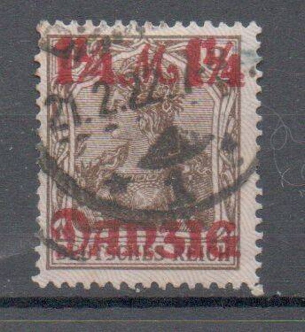 Danzig  Nr. 42 II gestempelt/ o geprüft Infla Berlin und Oechsner